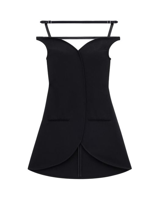 Courreges Black Short Dresses