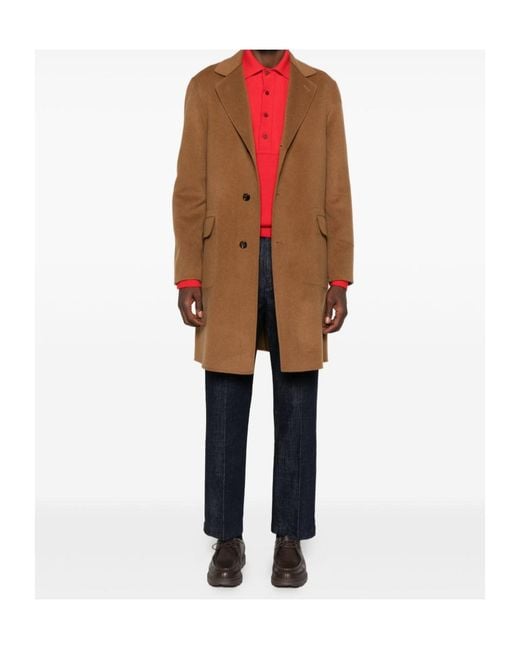 Aspesi Brown Pocket Coat for men