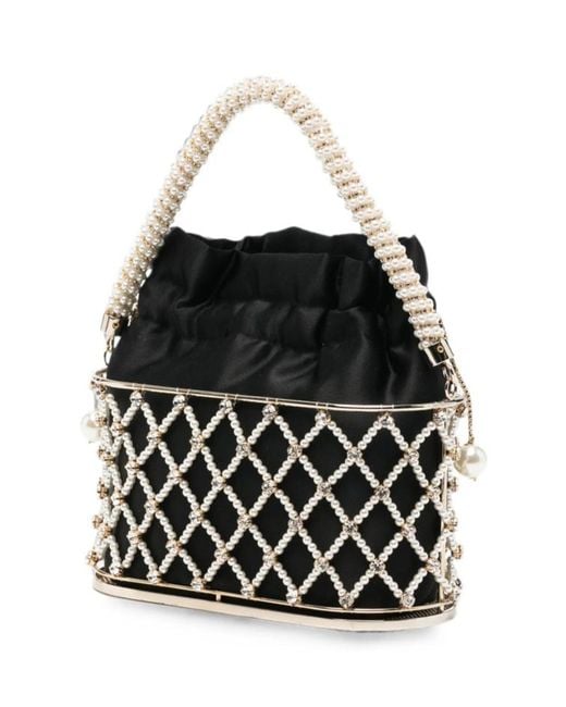 Rosantica Black Drawstring Tote Bag