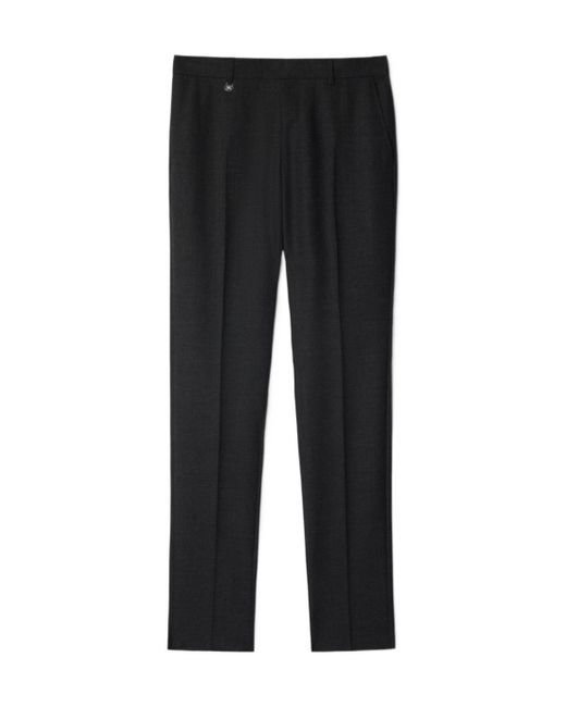 Burberry Black Wool Tailored Trousers for men