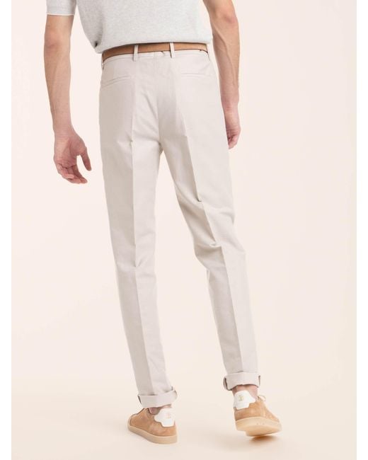Brunello Cucinelli Multicolor Pleated Turn-Up Trousers for men