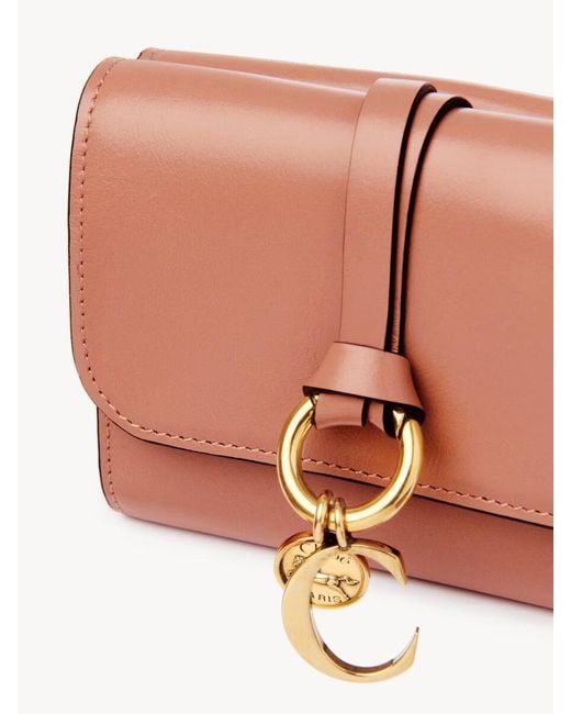 Chloé Pink Small Alphabet Tri-Fold