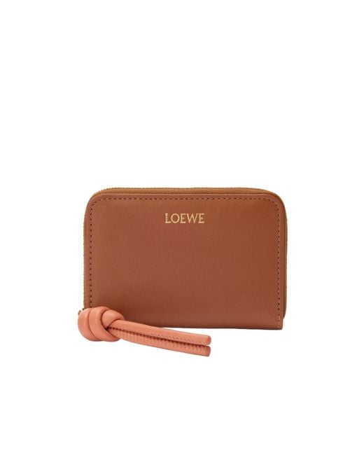 Loewe Brown Zipped Coin Purse