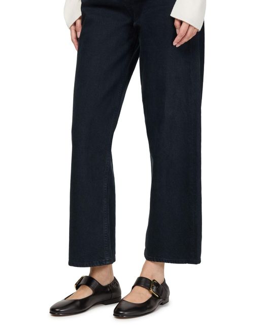 Bottega Veneta Black Mary-Jane Ballet Flats