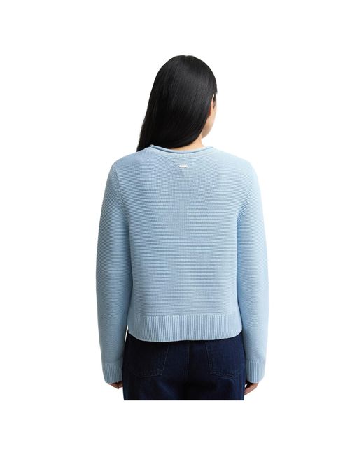 Barbour Blue Crew Neck Knit Sweater