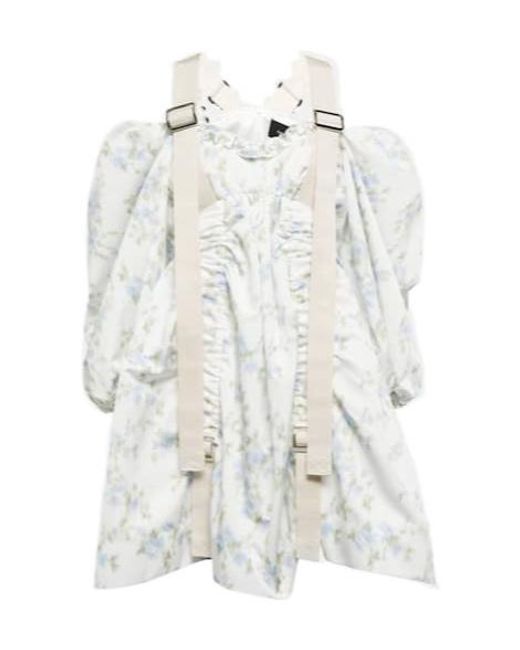 Simone Rocha White Puff-Sleeve Minidress