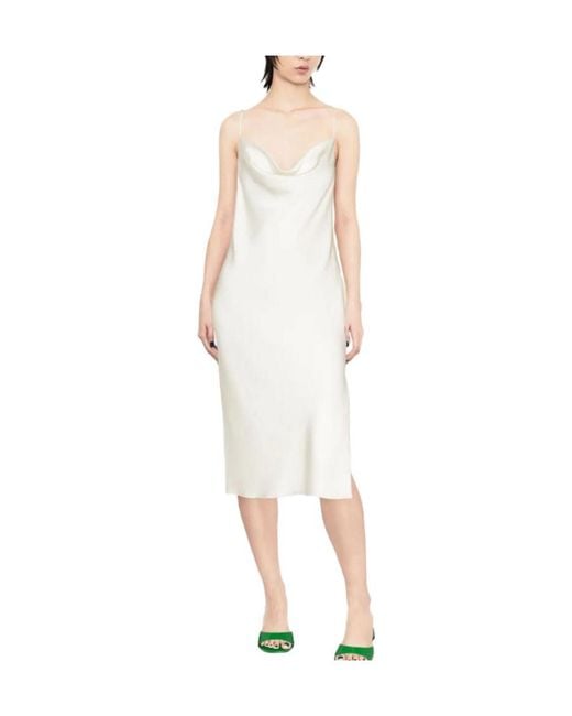 ROTATE BIRGER CHRISTENSEN White Bare-Back Halter Skirt