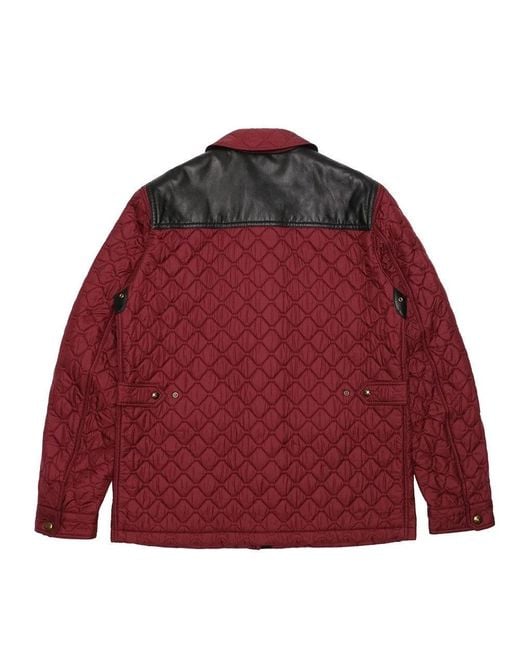 Burberry Red Quilted Details Casual Jacket for men