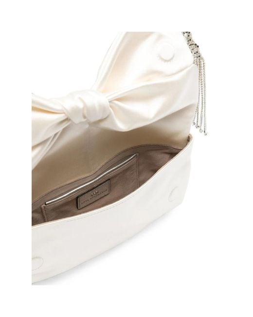 Anya Hindmarch Natural Tassel-Embellished Clutch