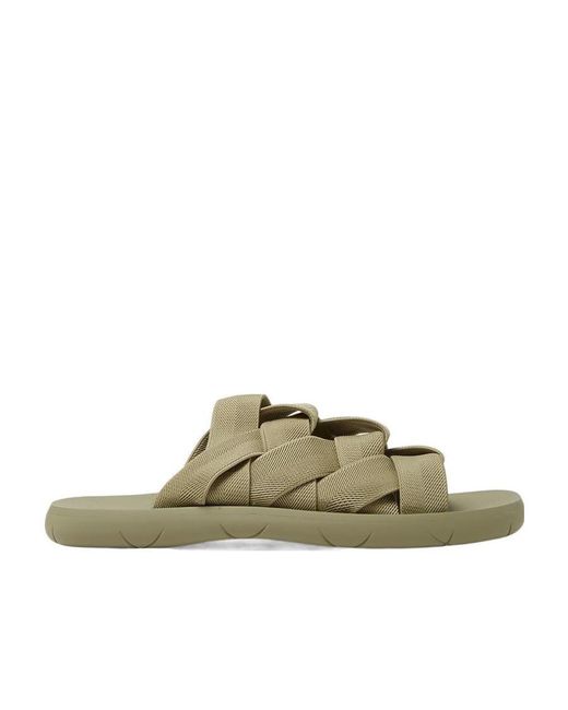 Bottega Veneta Green Weaving Detail Sandals for men