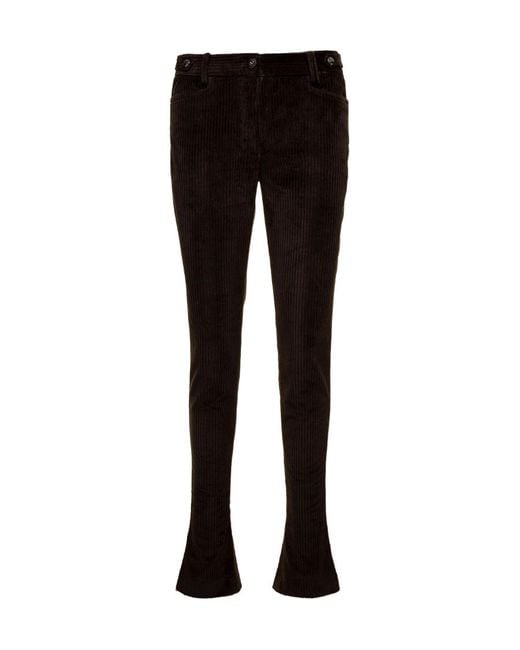 Dolce & Gabbana Black Flared Corduroy Pants