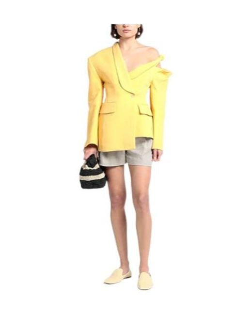 Jacquemus Yellow Single-Breasted Blazer