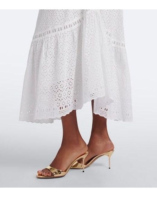 Ulla Johnson White Constance Broderie Anglaise Midi Dress
