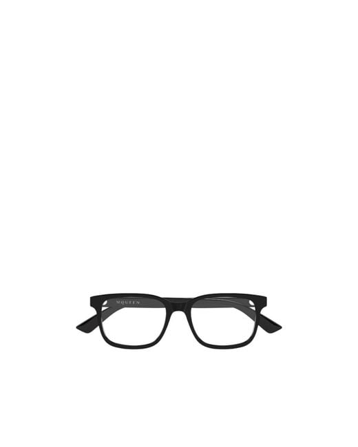 McQueen White Eyewear Square Frame Glasses for men