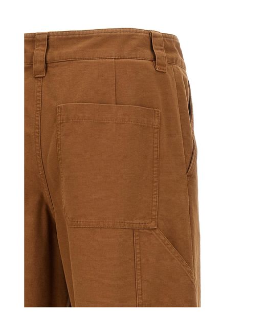 A.P.C. Brown Fergus Straight Leg Pants for men