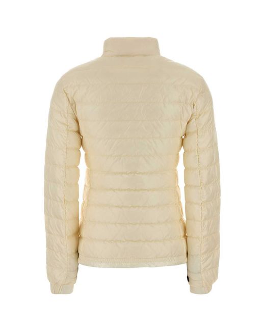 Moncler Natural Grenoble Zip-Up Padded Jacket