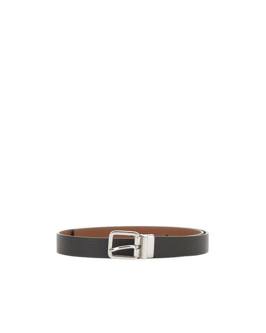 Gianni Chiarini White Reversible Leather Belt