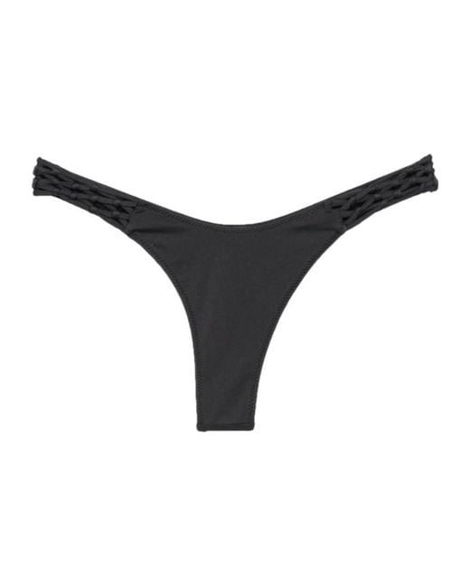 Frankie's Bikinis Black Smooth-Finish Swim Trunks