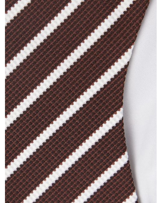 Brunello Cucinelli Brown Striped Bikini Bottoms