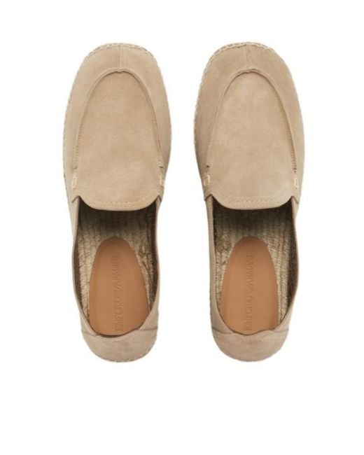 Emporio Armani Natural Logo Trim Espadrilles for men