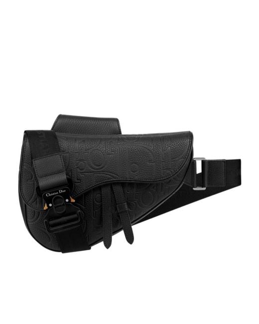 Dior Black Saddle Bag for men