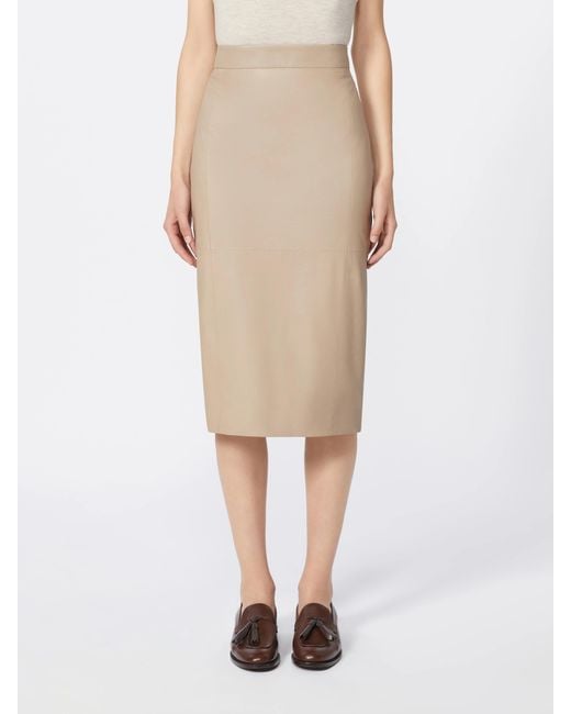 Max Mara Natural High-Waist Pencil Skirt
