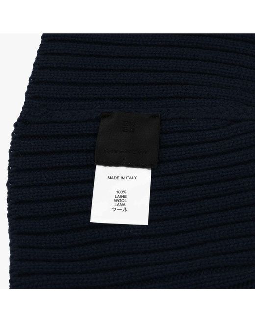 Givenchy Blue Ribbed Hat for men