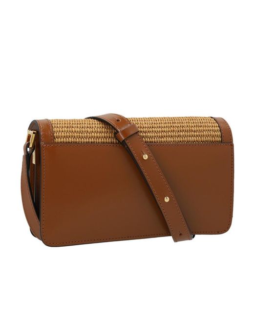 Marni Brown Trunk Soft Raffia Bag