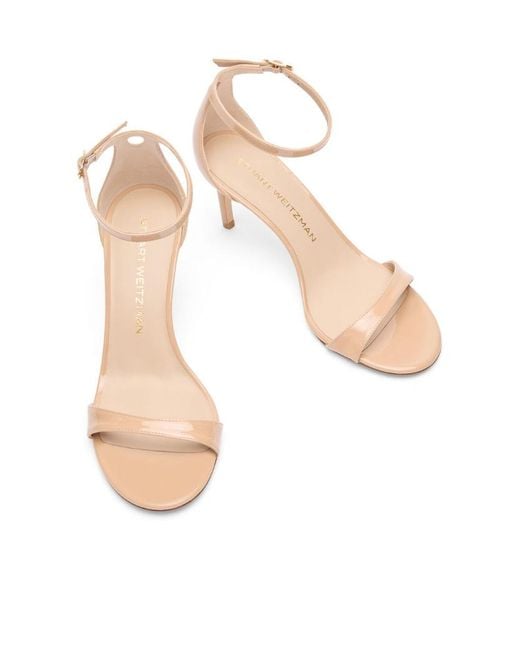 Stuart Weitzman Multicolor Round-Headed High-Heeled Sandals