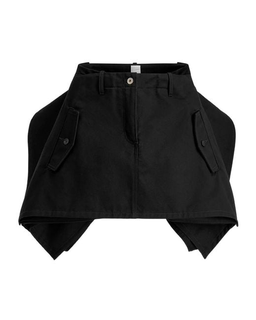 Dior Black Ruffled Miniskirt