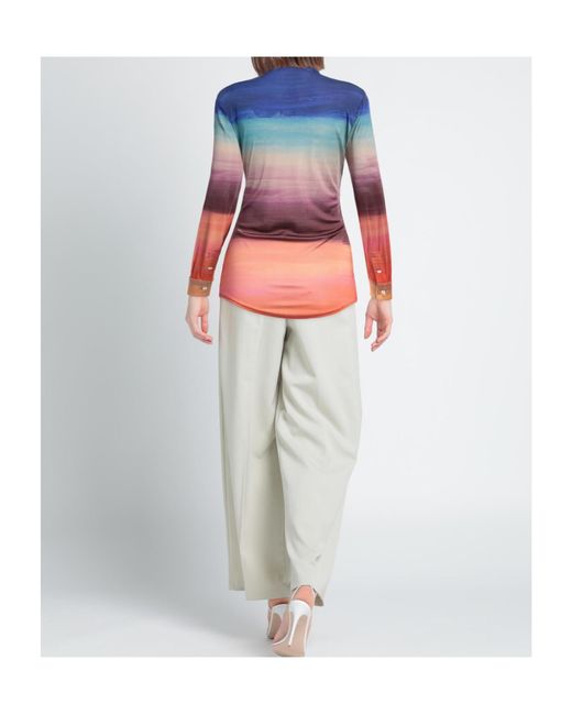 Marni Blue Patterned Shirts Blouses