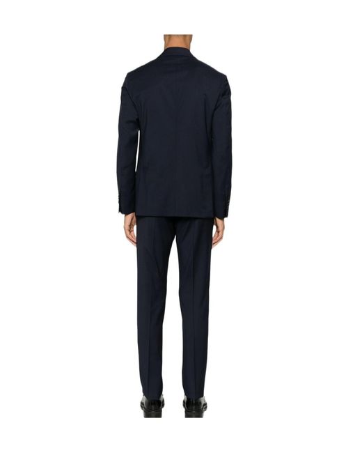 Lardini Blue Single-Breasted Two-Piece Suit for men