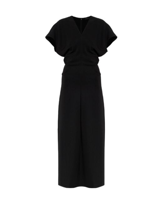 Anine Bing Black Zadig V-Neck Maxi Dress