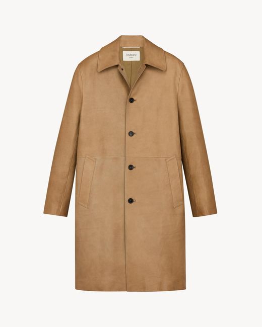 Saint Laurent Natural Coat for men