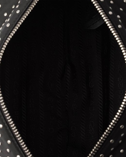 Prada Black Re-Nylon Bag With Studs