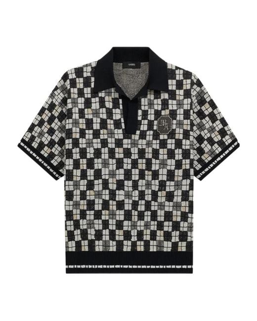 Amiri Black Pattern Top for men