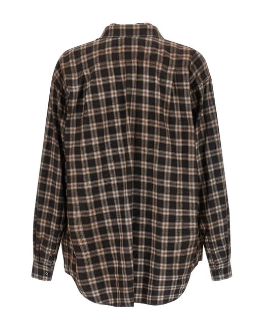 DSquared² Gray Long-Sleeved Checked Shirt for men