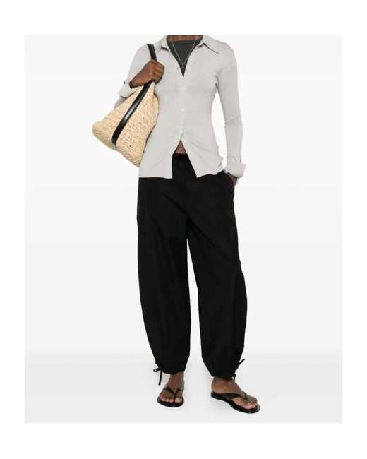 Totême  Black Drawstring-Fastening Trousers