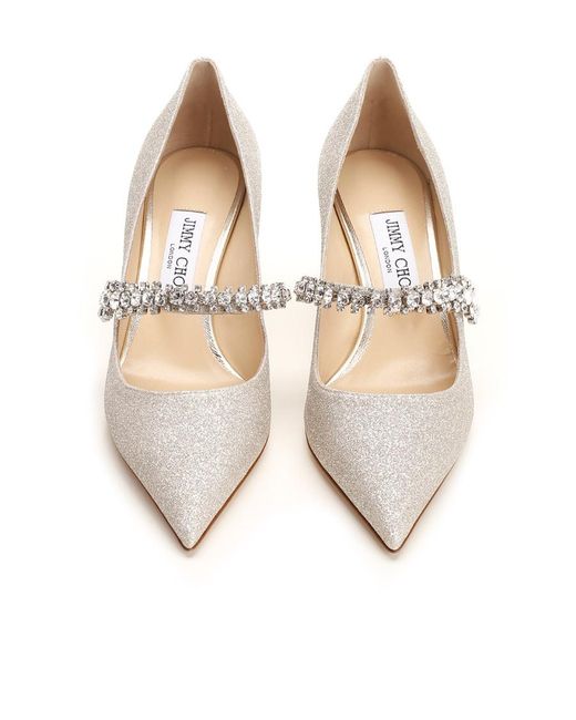 Jimmy Choo White Bing Pump 65