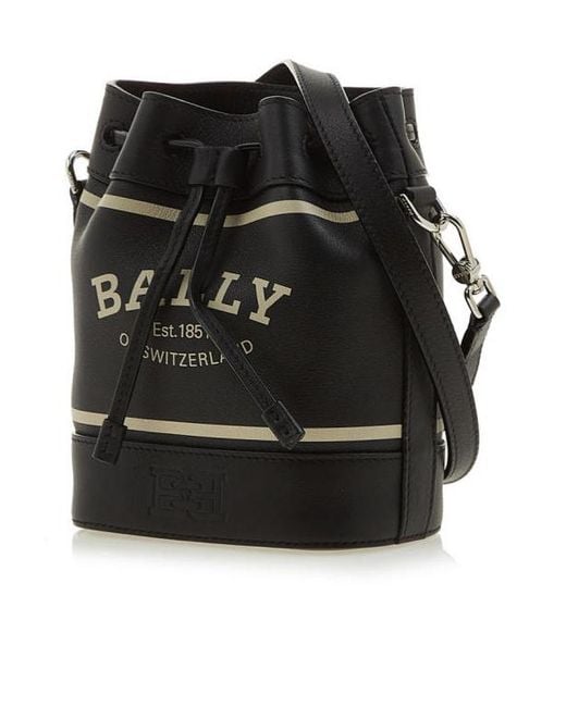 Bally Black Logo Shoulder Bag