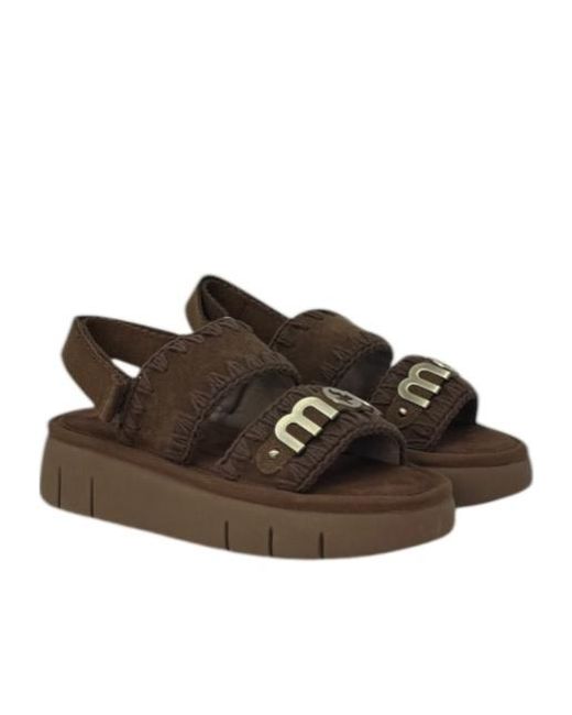 Mou Brown Bounce Sandal Monochrome