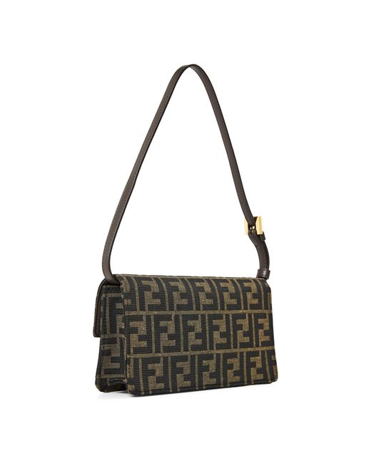 Fendi Black Print Shoulder Bag