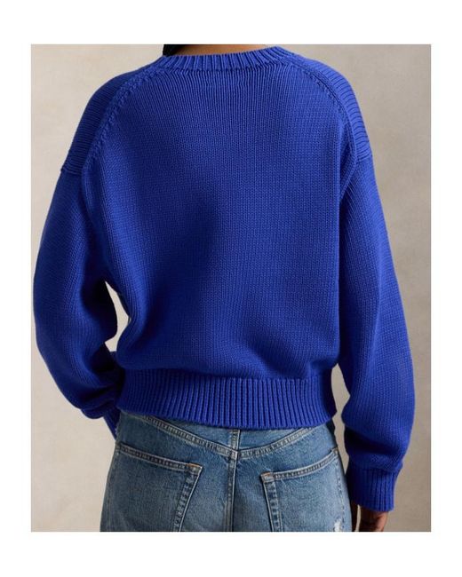 Polo Ralph Lauren Blue Big Pony Crewneck Jumper