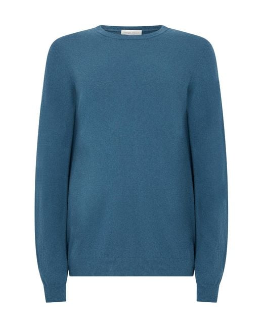 Roberto Collina Blue Crew Neck Knitted Sweater for men