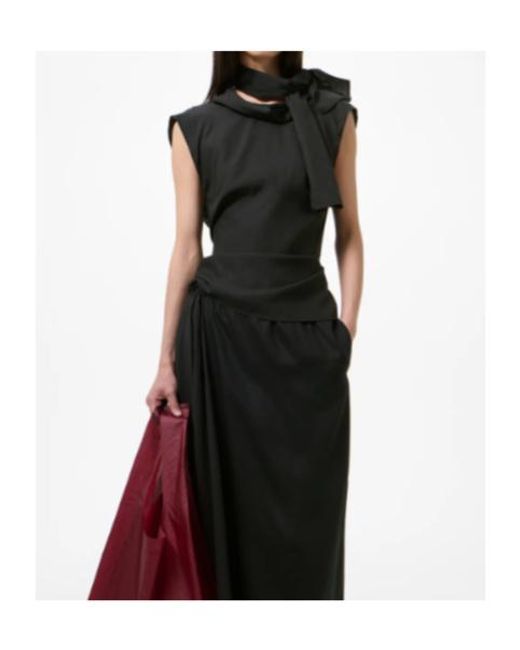 Our Legacy Black Virtuous Draped Neck Top