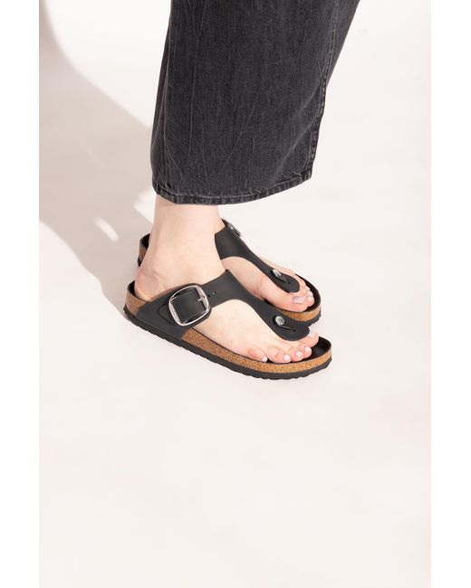 Birkenstock Black Logo Slippers