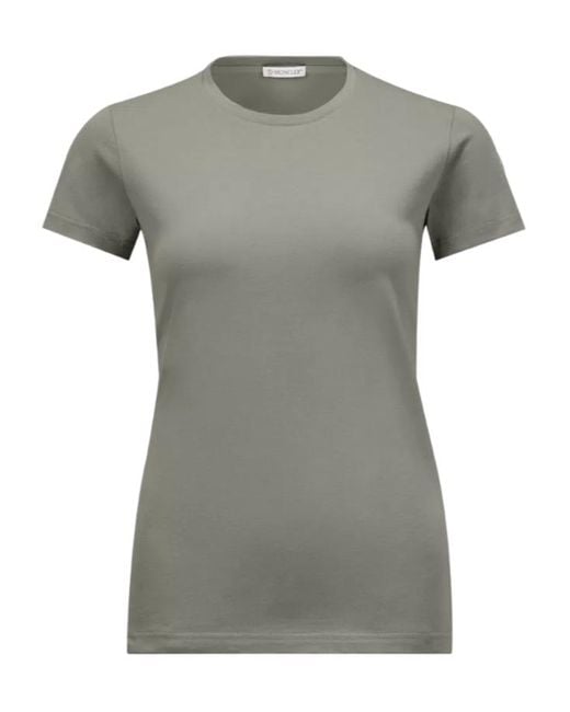 Moncler Gray Crewneck Short-Sleeved T-Shirt