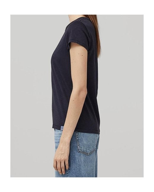 Rag & Bone Blue Logo Short-Sleeved T-Shirt
