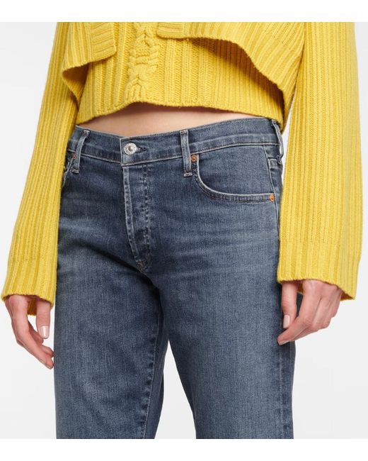 Citizens of Humanity Blue Emerson Mid-Rise Boyfriend Jeans