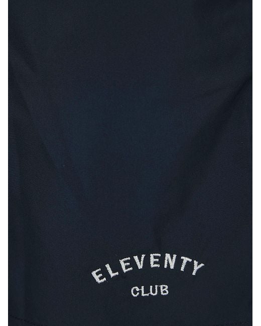 Eleventy Blue Drawstring-Fastening Swim Shorts for men